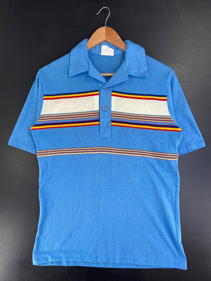 70’s Lightning Bolt Size No Tag (Approx.S) Polo Shirt / G2967B