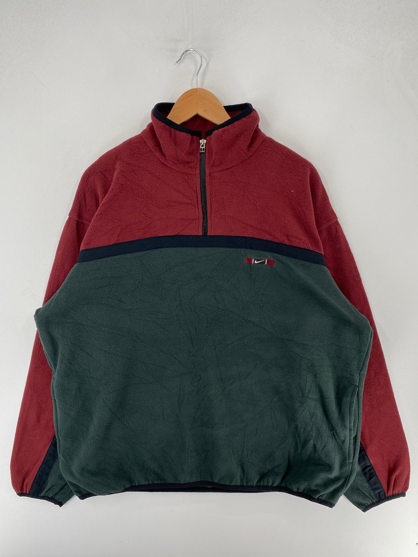 90's NIKE Size L Vintage Half-zip Fleece Jacket / F3491S