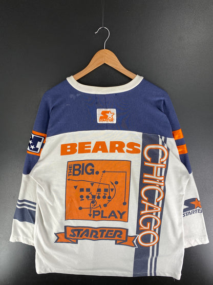 Early 90’s STARTER x CHICAGO BEARS Size XL NFL Jersey Game-shirt / F4605S