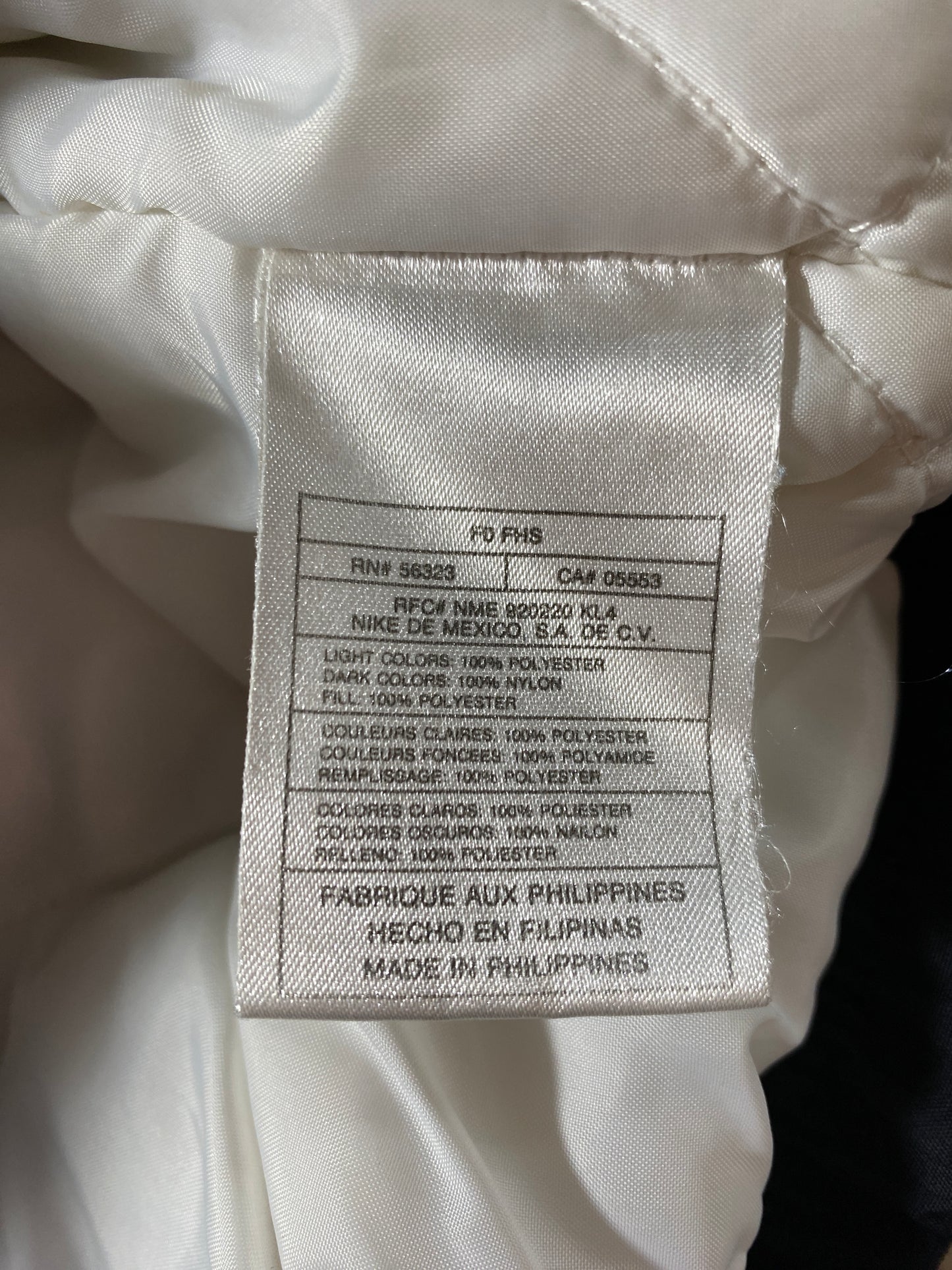 00’ NIKE Size L Nylon Padded Zip-up Jacket / F6090N