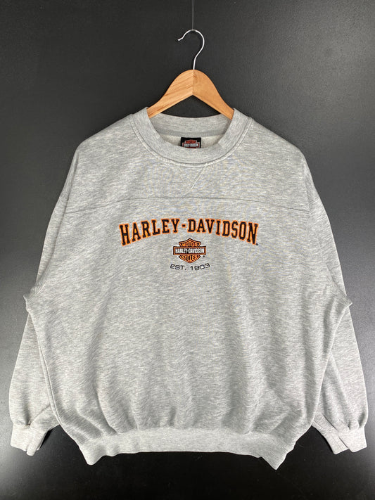 Vintage HARLEY DAVIDSON Size No Tag (Approx.XXL)  Sweat-Shirt / F4891S