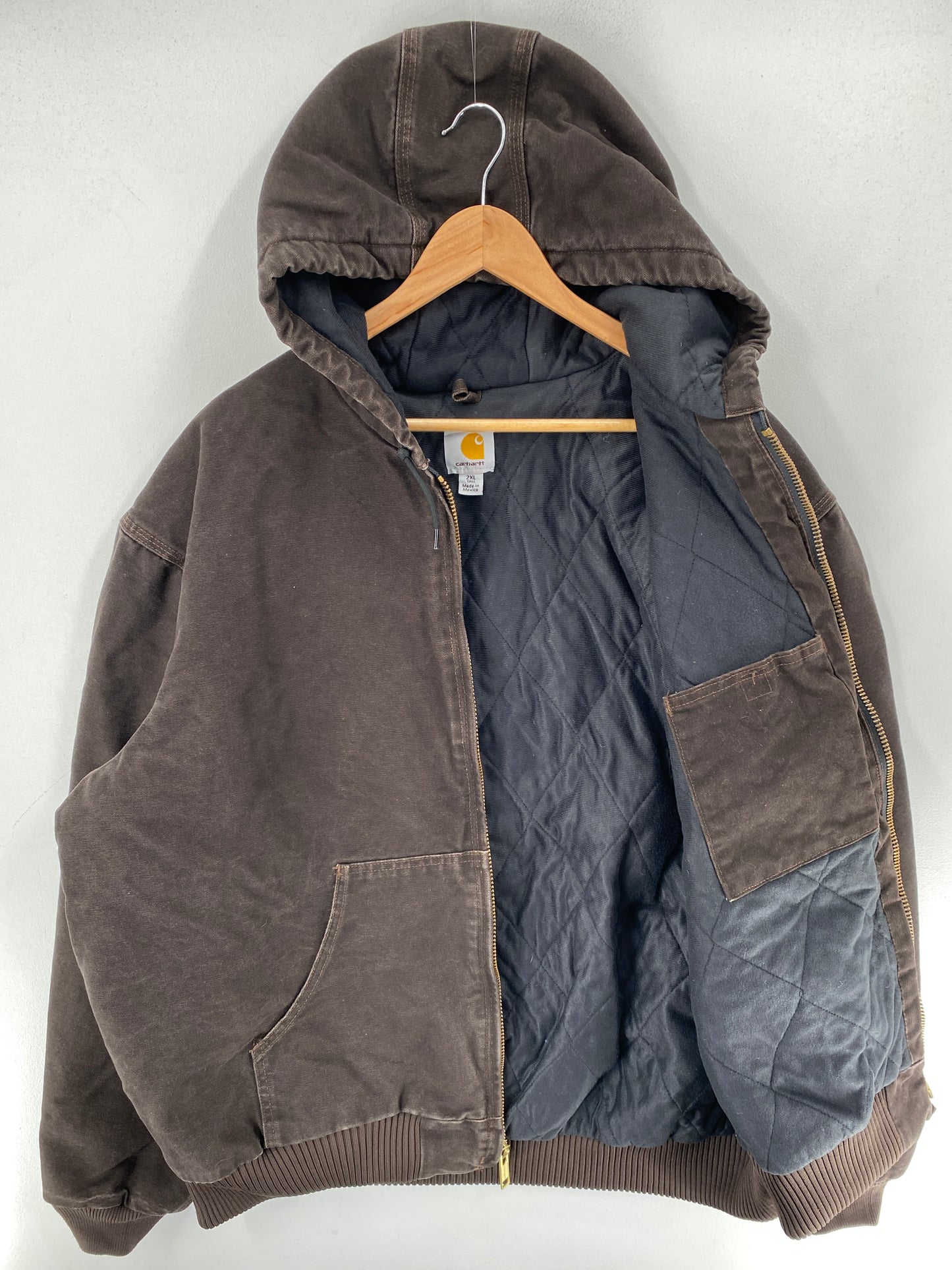 Vintage CARHARTT Size XXL Zip-Up Hoodie Duck Jacket / F5163J
