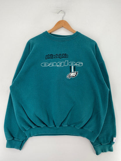 90's PHILADELPHIA EAGLES Made in USA Size L Vintage NFL Sweat-shirt / G1415S