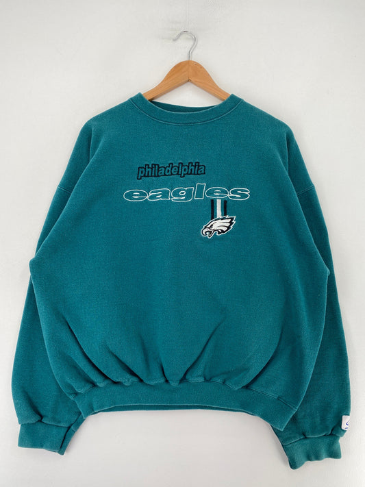 90's PHILADELPHIA EAGLES Made in USA Size L Vintage NFL Sweat-shirt / G1415S