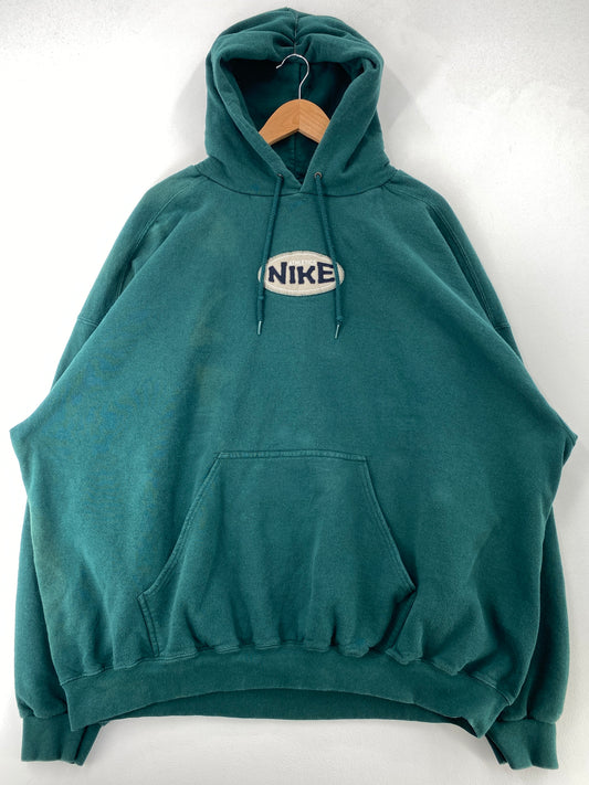 90's NIKE Made in USA Size XXL Vintage Hoodie Sweat-Shirt / F9909S