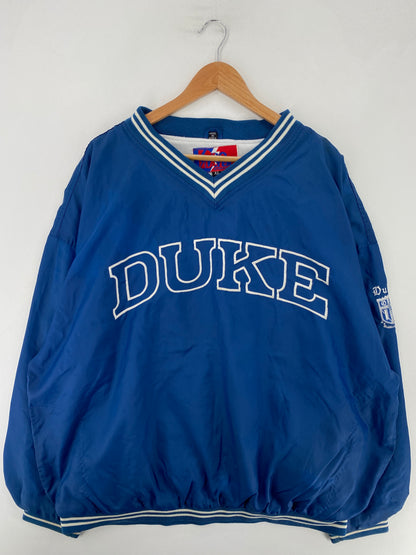 90’s DUKE UNIVERSITY Size XL Nylon College Jacket / F9756N