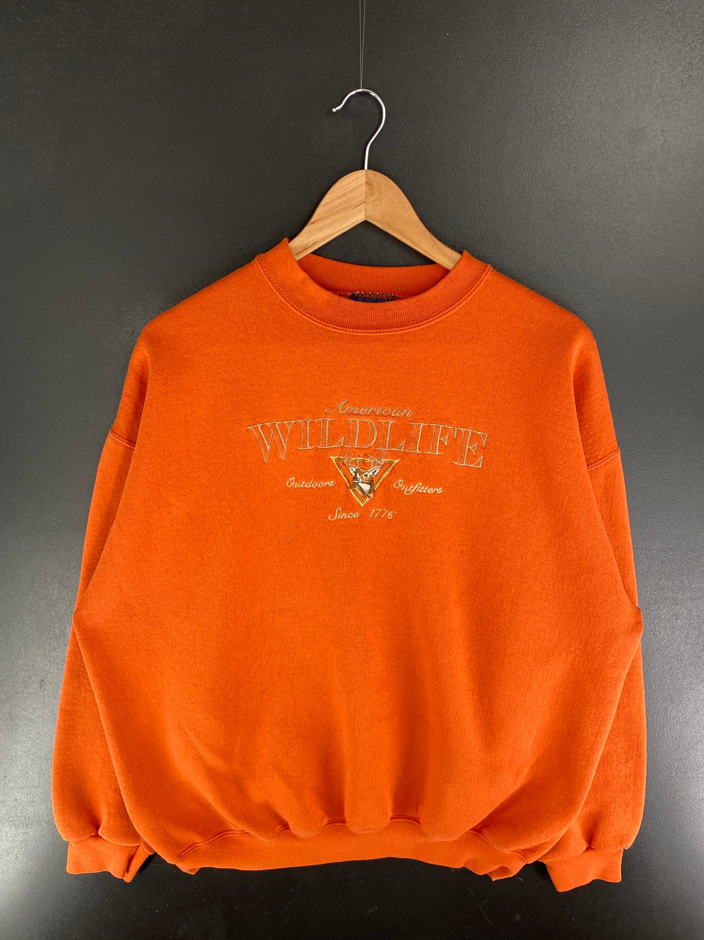 Vintage DEER Size No Tag (Approx.XL) Animal Sweat-Shirt / F4962S