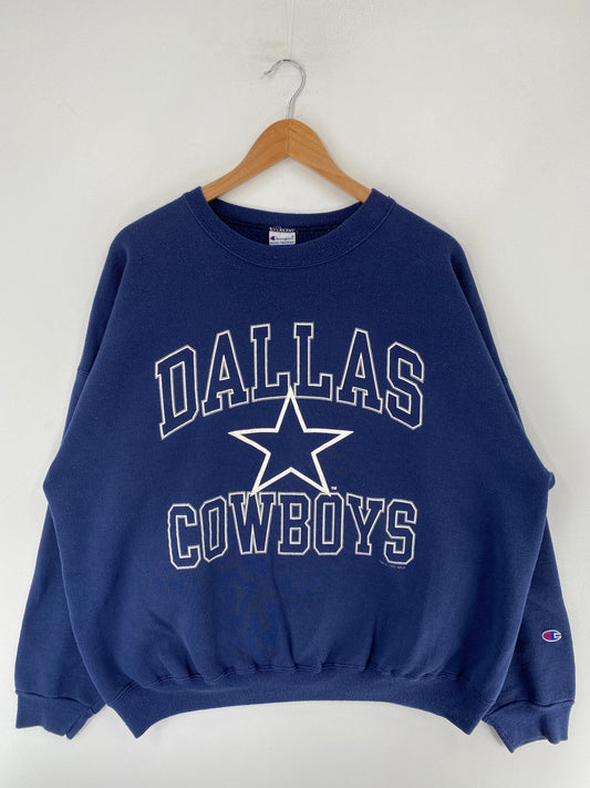 90's CHAMPION x DALLAS COWBOYS Made in USA Size XXL NFL Sweat-Shirt / F4851S