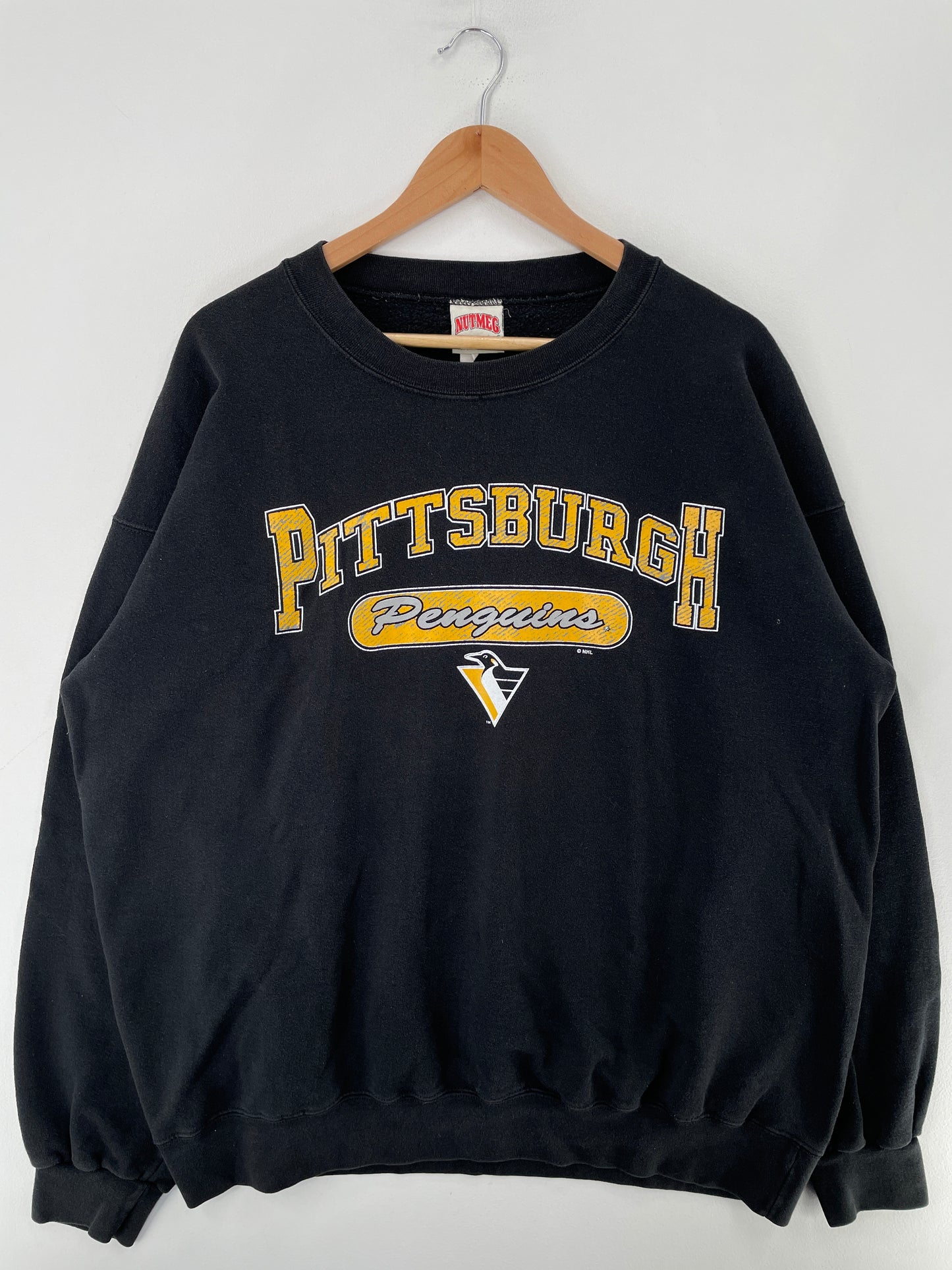 90's PITTSBURGH PENGUINS Made in USA Size XL Vintage NHL Sweat-shirt / F7754S