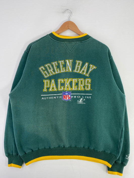 Vintage GREENBAY PACKERS Size L NFL Sweat-Shirt / G944S