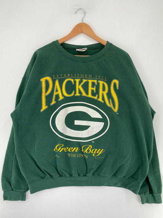 90’s GREEN BAY PACKERS Size XL NFL Sweat-Shirt / F9053S