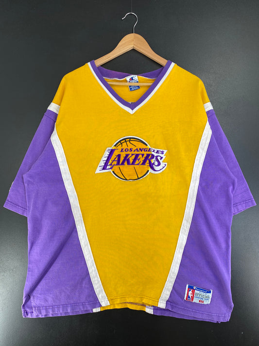 90's LOS ANGELES LAKERS Size XL Vintage NBA T-Shirt / G3085T