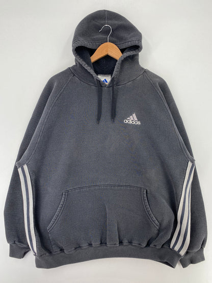 90's ADIDAS Made in USA Size XL Vintage Hoodie Sweat Shirt / G1412S