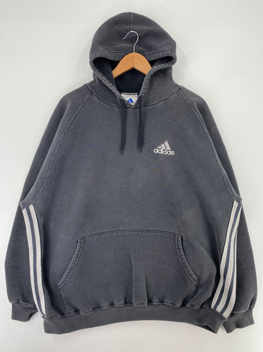 90's ADIDAS Made in USA Size XL Vintage Hoodie Sweat Shirt / G1412S
