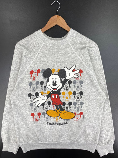 80’s DISNEY MICKEY Made in USA Size L Vintage Sweat-Shirt / G5073S