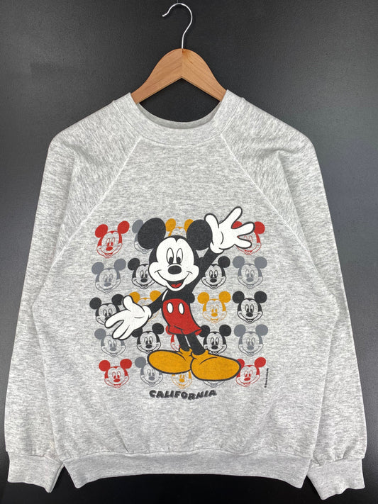 80’s DISNEY MICKEY Made in USA Size L Vintage Sweat-Shirt / G5073S