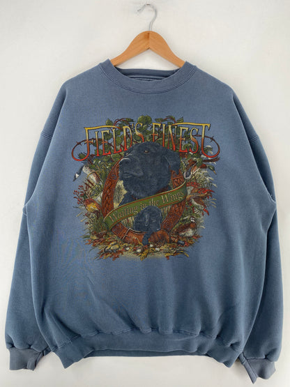 90's DOG Made in USA Size XL Vintage Animal Sweat-Shirt / G6203S