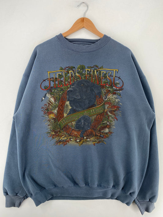 90's DOG Made in USA Size XL Vintage Animal Sweat-Shirt / G6203S