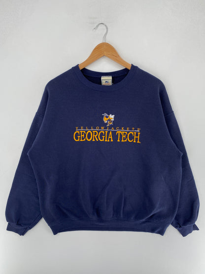 Vintage GEORGIA TECH Size No Tag (Approx.M) College Sweat-shirt / F4051S