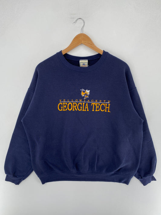 Vintage GEORGIA TECH Size No Tag (Approx.M) College Sweat-shirt / F4051S