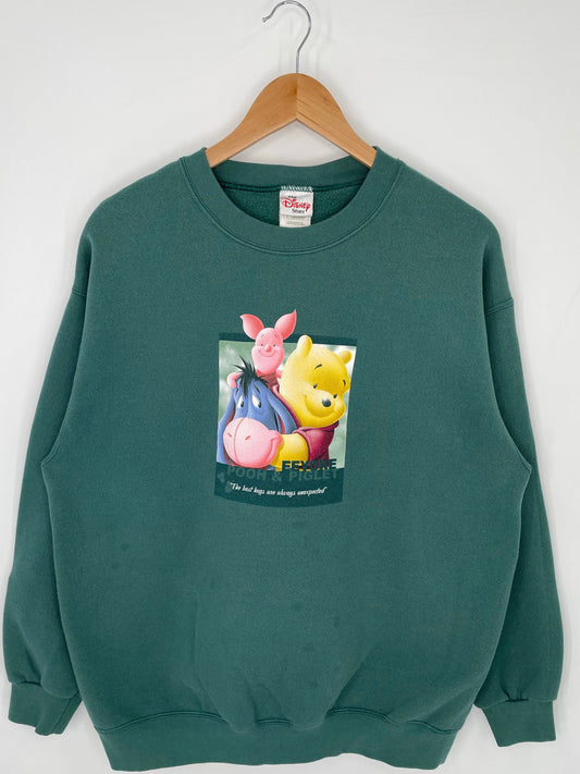 00’s DISNEY POOH Made in USA Size XL Vintage Sweat-shirt / G5071S