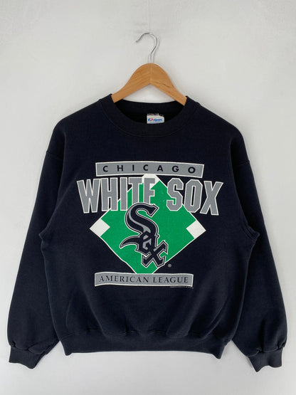 90's CHICAGO WHITE SOX Made in USA Size L MLB Vintage Sweat-Shirt / F3711S