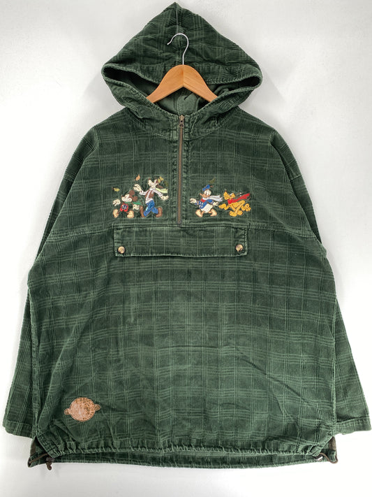 Vintage DISNEY Size XL 1/4 Zip up Shirt / F2490B