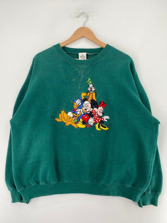 00' DISNEY  Made in USA Size No tag (Approx.XL) Vintage Sweat-shirt / G6109S
