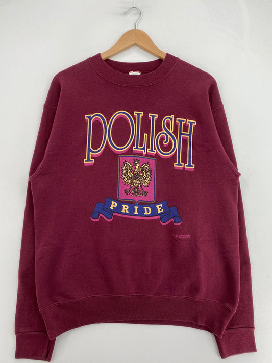 90’s POLISH PRIDE Size XL Vintage Sweat-Shirt / G2334S