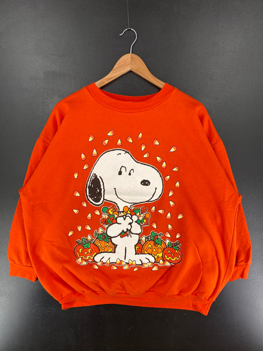 Vintage SNOOPY HALOWEEN Size No Tag(Approx.L)  Vintage Sweat- Shirt / F3127S