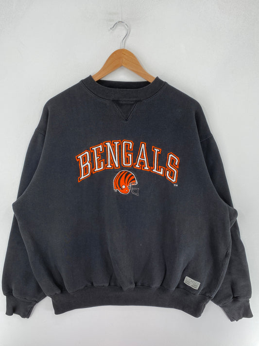 90’s CINCINNATI BENGALS Size XL NFL Sweat-Shirt / F3969S