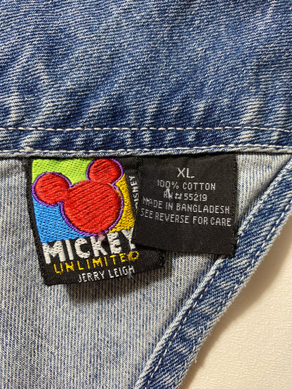 Vintage DISNEY Size XL Denim Overall / F3210P