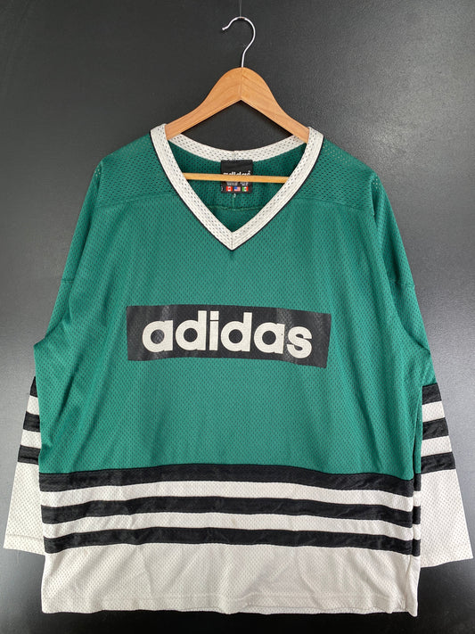 90's ADIDAS Made in USA Size XL Vintage Game-Shirt / G1870B