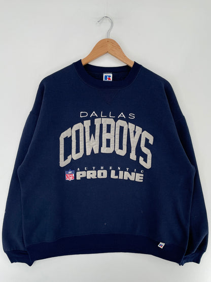 90's DALLAS COWBOYS Made in USA Size XL Vintage NFL Sweat-Shirt / F8141S