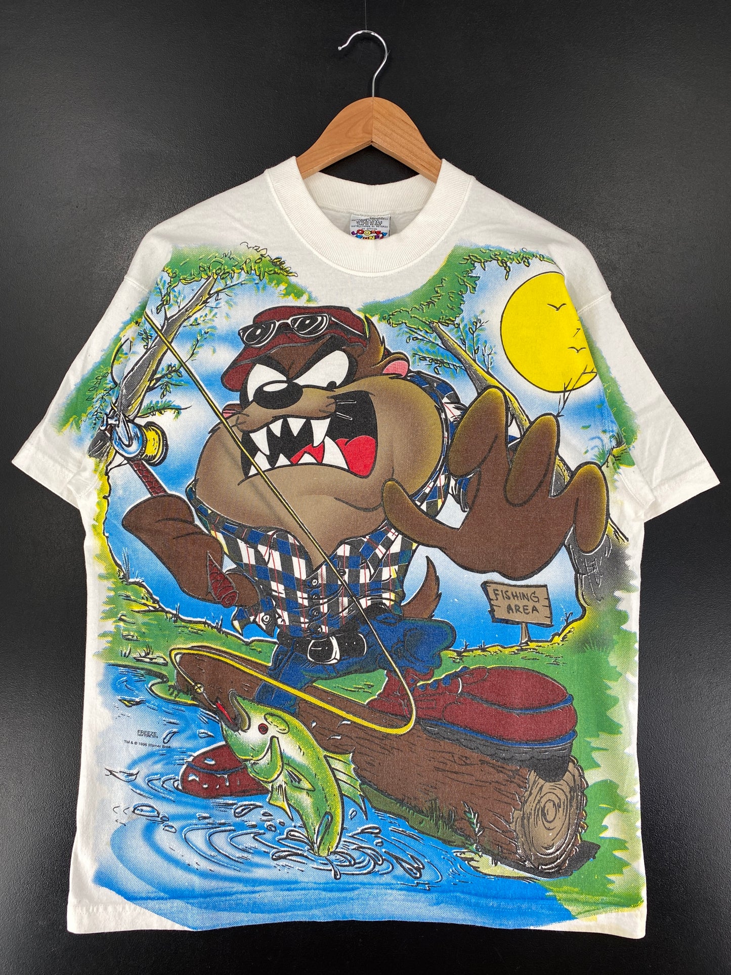 1996 LOONEY TONES Made in USA Size L Vintage T-Shirt / G320T