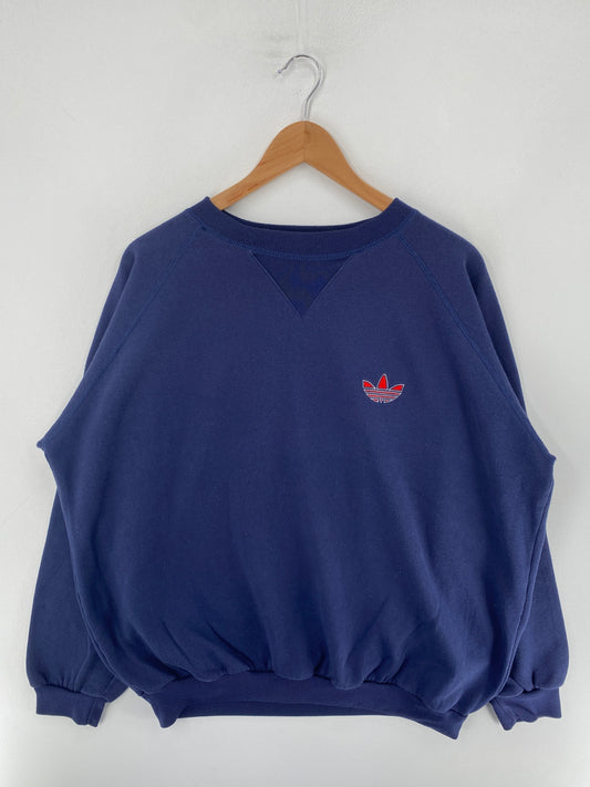 80’s ADIDAS Size Approx.XL Sweat-Shirt / F4548S