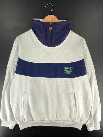 90's ADIDAS Size Approx XL Vintage Half-zip Sweat-Shirt / G3359S