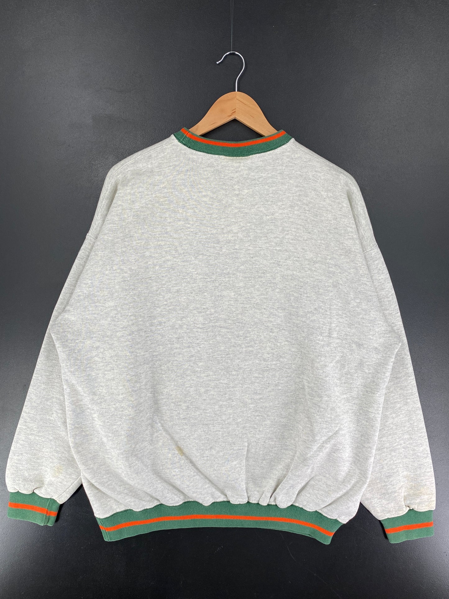 90’s MIAMI HURRICANES Size XL Vintage NFL Sweat-Shirt / F3416S