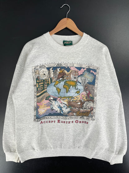 90's AMERICAN EAGLE OUTFITTERS Size Approx.L Vintage Animal Sweat-Shirt / F7697S