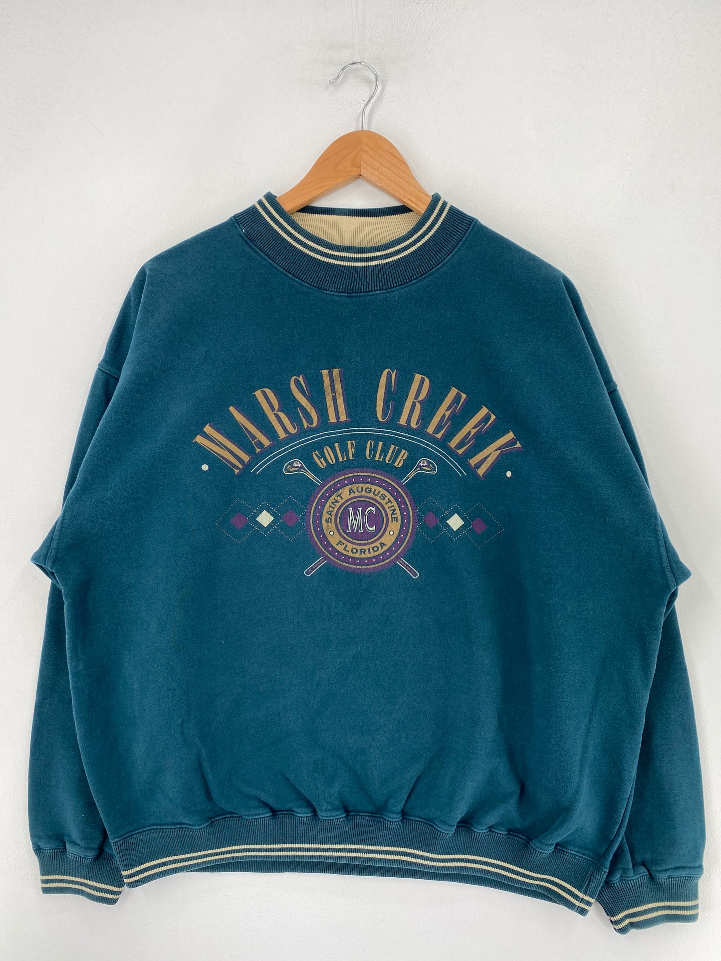 Vintage MARSH CREEK GOLF CLUB Size L Sweat-shirt / F9114S