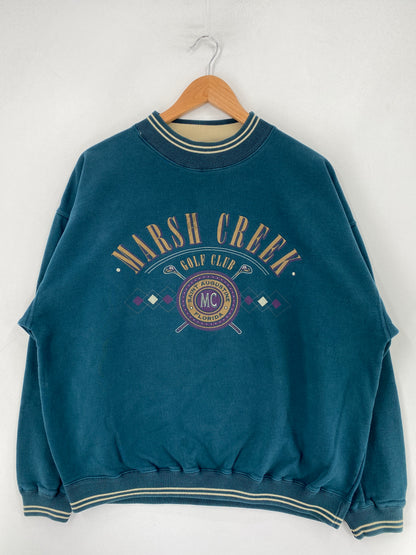 Vintage MARSH CREEK GOLF CLUB Size L Sweat-shirt / F9114S