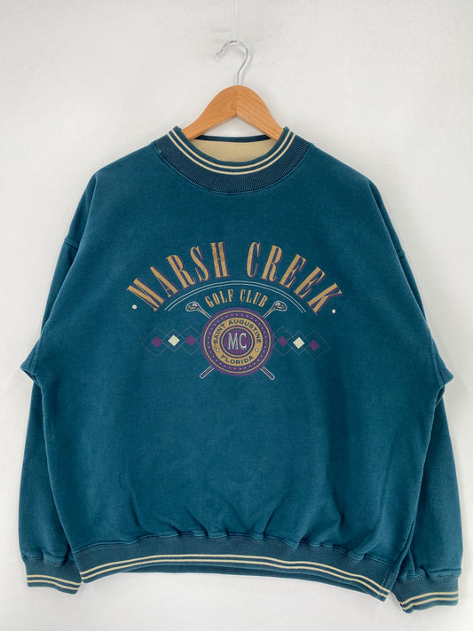 Vintage MARSH CREEK GOLF CLUB Size L Sweat-shirt / F9114S