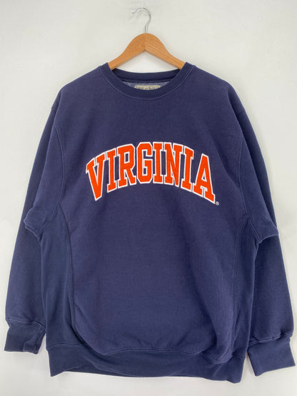 Vintage VIRGINIA Size L College Sweat-Shirt / F9059S
