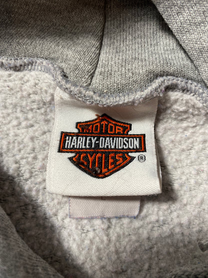 Vintage HARLEY DAVIDSON Size L Hoodie Sweat-Shirt / F4892S