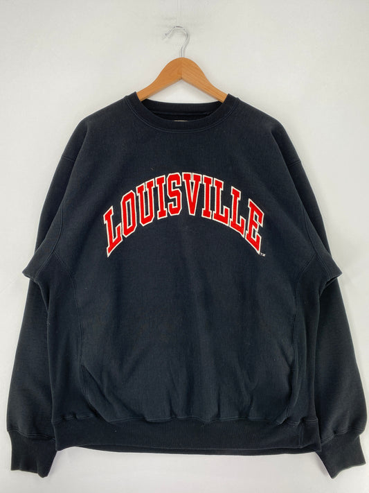 Vintage LOUISVILLE Size L College Sweat-Shirt / F9061S