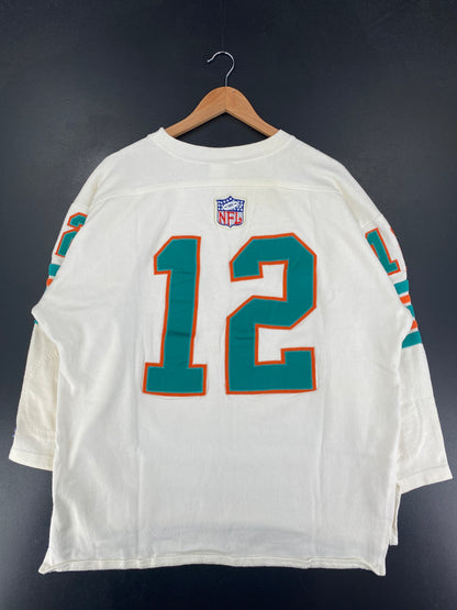 90's MIAMI DOLPHINS Made in USA Size L NFL Cotton Game-Shirt / F9863S