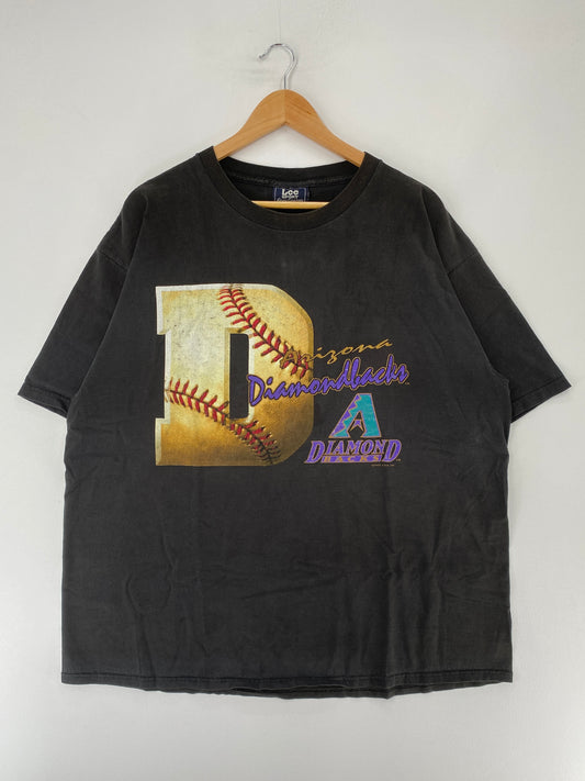 1996 ARIZONA DIAMODBACKS Made in USA Size XXL Vintage MLB T-Shirt / F1973T