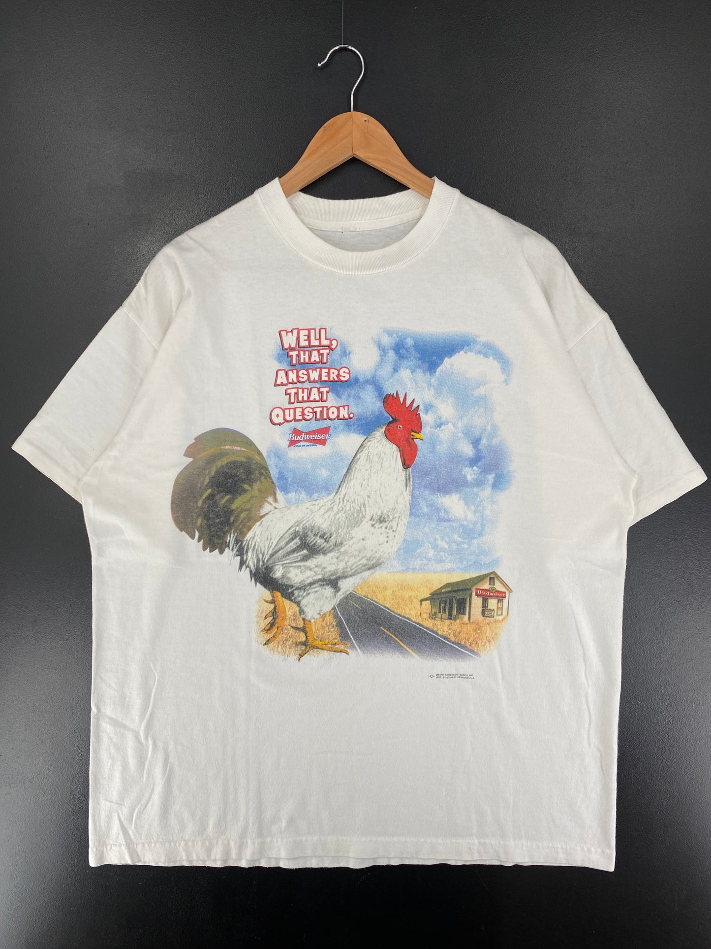 1997 BUDWEISER Size No tag (Approx.XL)  Vintage T-Shirts / G388T