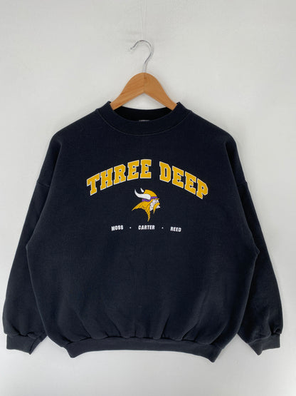 90’s MINNESOTA VIKINGS Size XL NFL Sweat-Shirt / F4850S