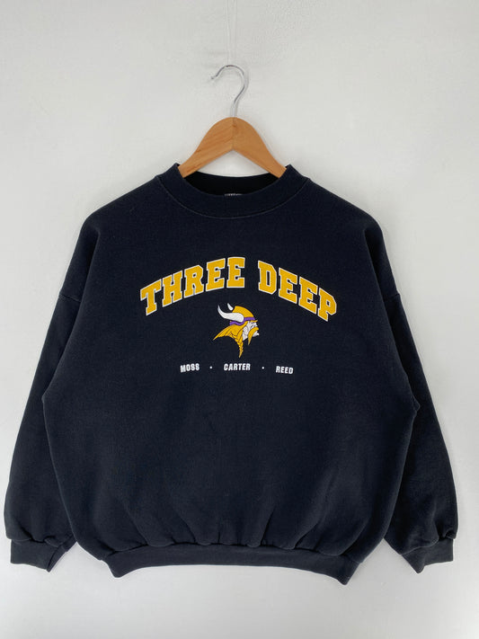 90’s MINNESOTA VIKINGS Size XL NFL Sweat-Shirt / F4850S
